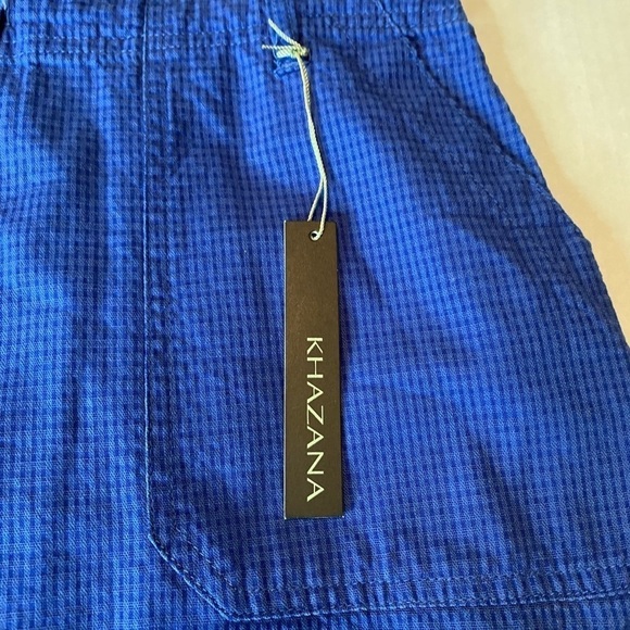 Khazana Womens Plus Size 1X Polyester Rayon Blend Blue Light Airy Midi Skirt - Picture 9 of 10